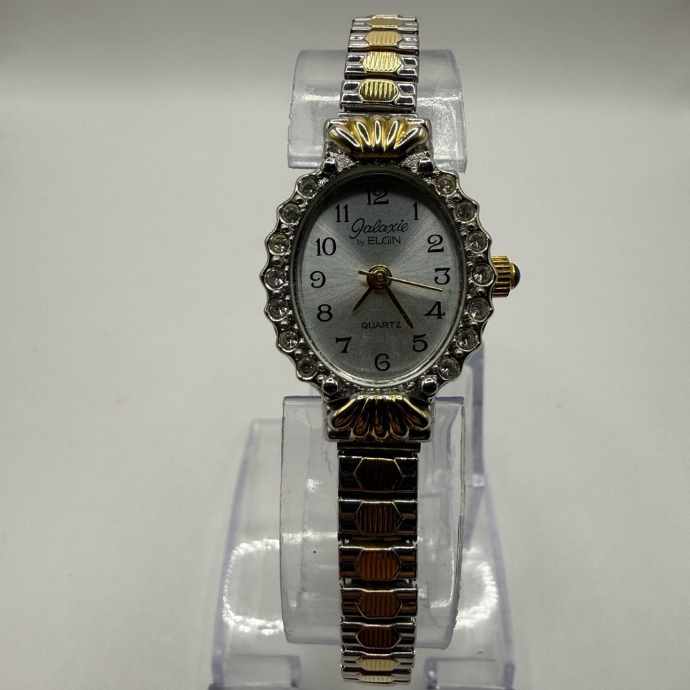 Galaxie by Elgin Women's Quartz Watch Two-Tone Stretch Band (New Battery)